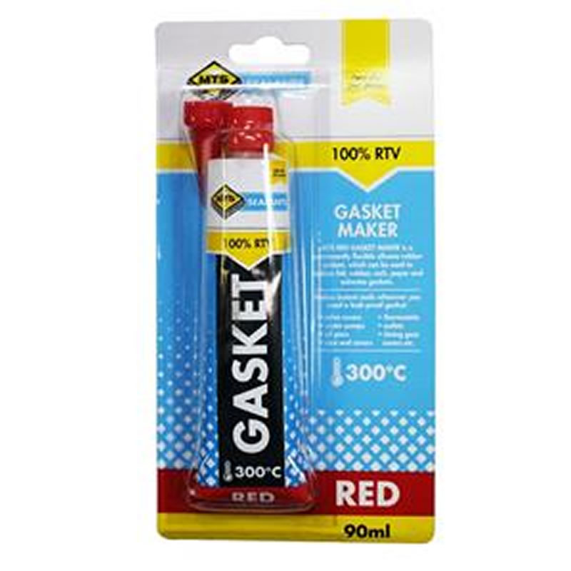 SEALANT - SILICONE MTS GASKET SEALER HEAT RESISTANT RED 90ML